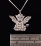 Dragon Pendant, Silver Animal Necklace, Handmade Mythical Creature Jewellery - Image 2