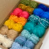 Small Beach Landscape Mohair Wool Yarn Selection Pack for Wet Felting