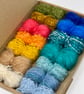 Small Beach Landscape Mohair Wool Yarn Selection Pack for Wet Felting