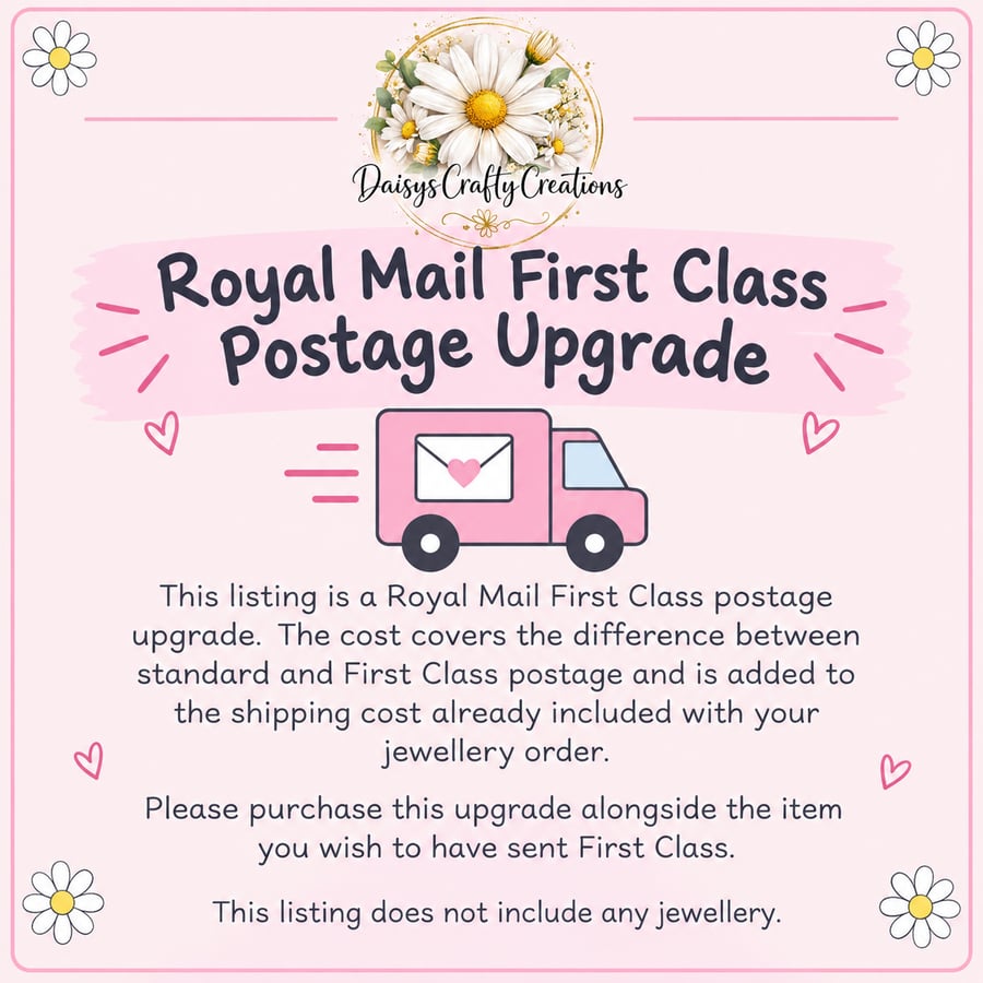 Image of Royal Mail First Class Postage Upgrade