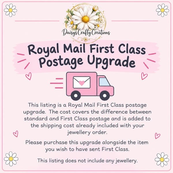 Royal Mail First Class Postage Upgrade