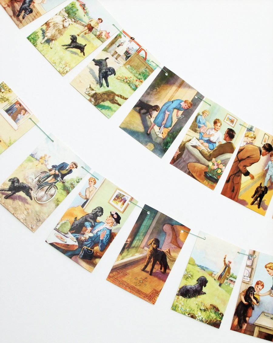 'Mick The Disobedient Puppy' Recycled Bunting 