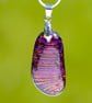 Purple and Gold Dichroic Glass Pendant - 1255 - Image 7