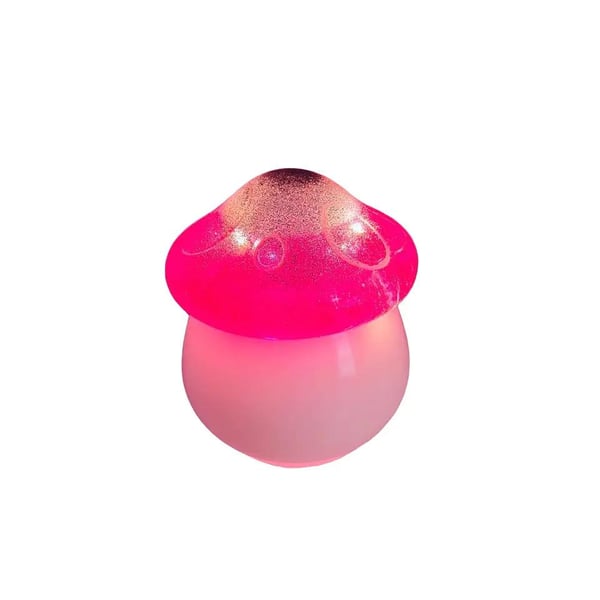 Epoxy Resin Glitter Red Pink Mushroom Trinket Jars Gifts Tealights