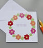 PERFECTLY IMPERFECT Mum floral garland Mother's Day card