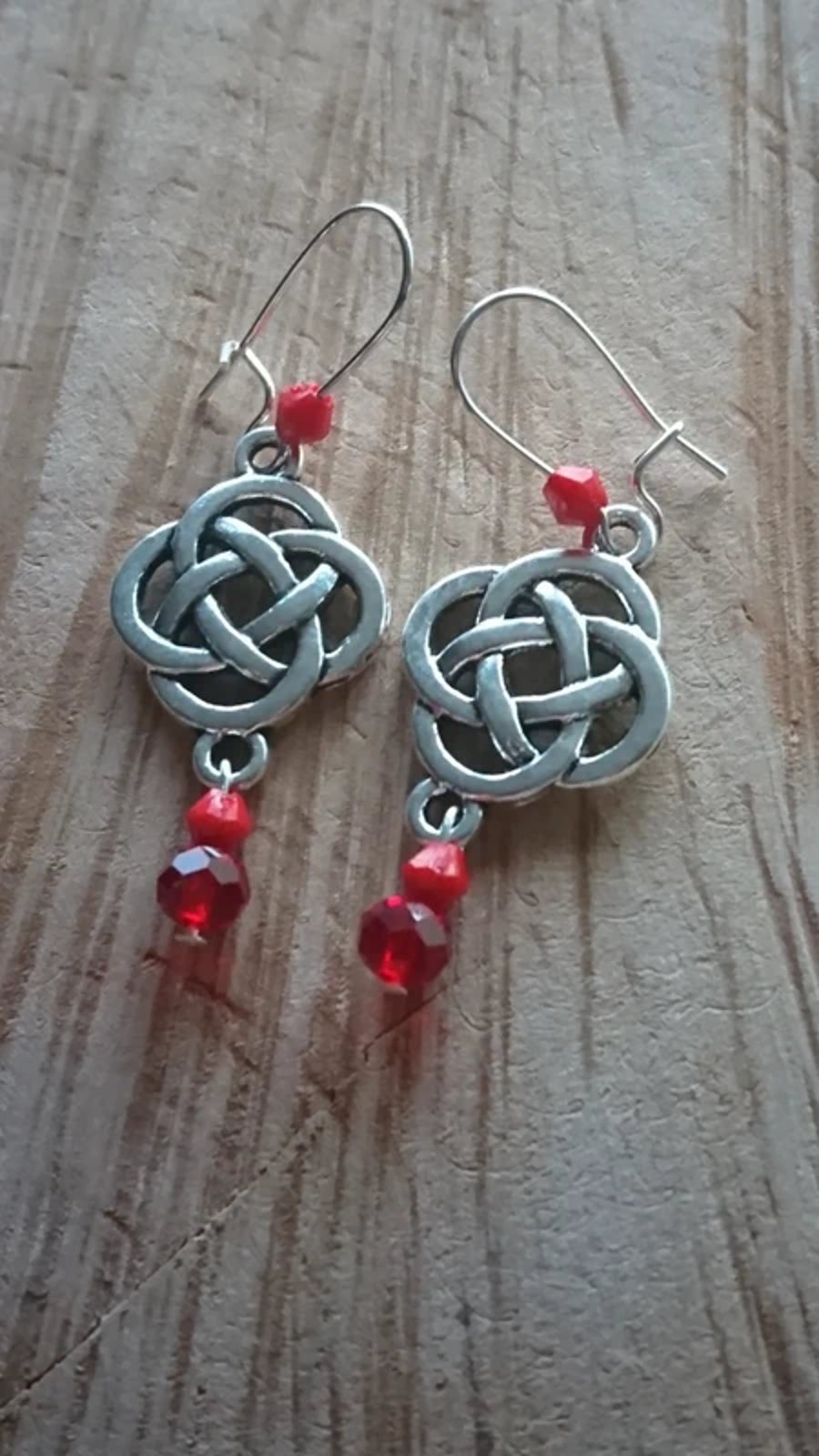 Celtic knot earrings