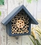 Mason Bee House, Bee Hotel, Insect House in 'Urban Slate'. Single Tier