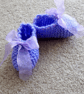 KNITTING PATTERN PDF Lavender Bootees - Image 3
