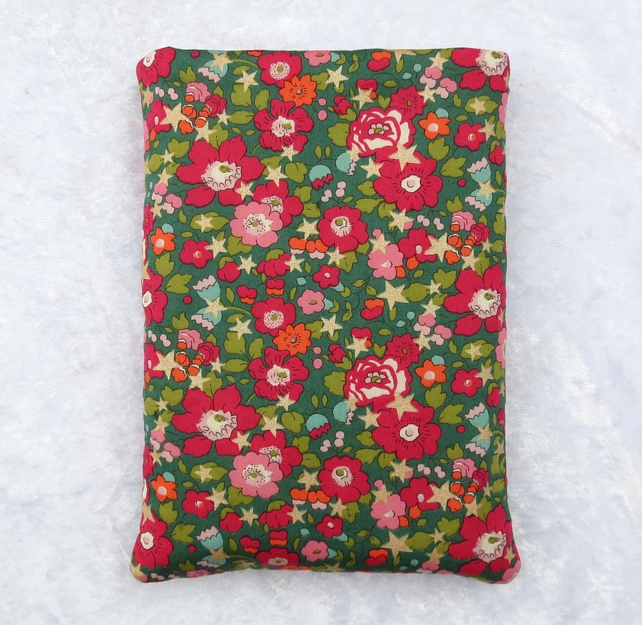 Book sleeve, Liberty Tana Lawn, floral, size medium