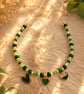 Emerald Green Heart Anklet  - Image 1