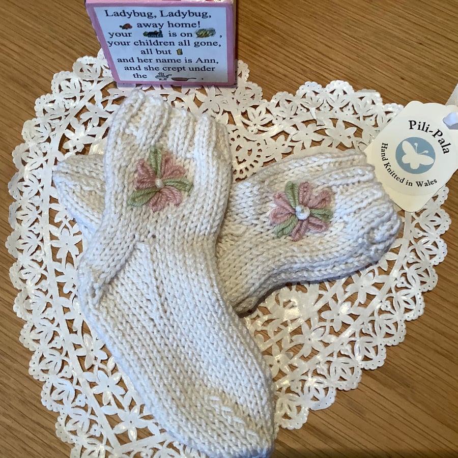 Hand Knitted Baby Socks