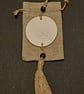 Beautiful handmade airdry clay diffuser wall hanger comes in jute gift bag 