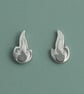 Argentium 940 Silver Flame Stud Earrings — Renewal & Transformation Jewellery
