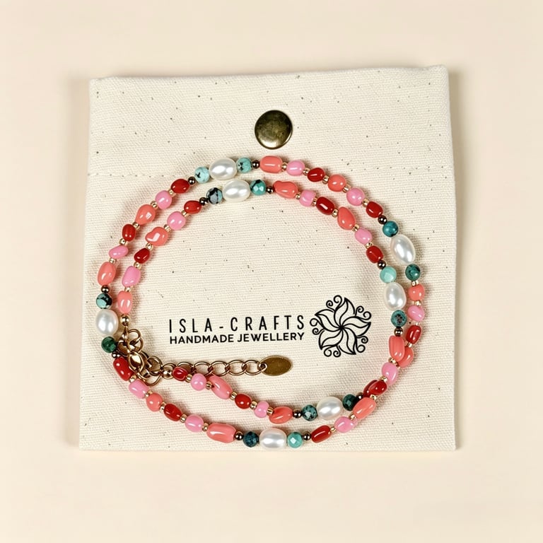 Goddess of The Sea Gemstone Beaded Necklace