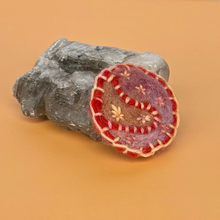 Felted Brooch - Flowers