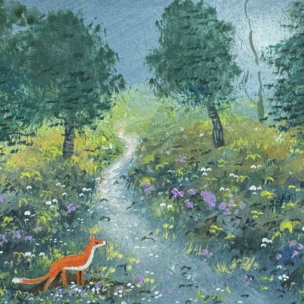 Red Fox  painting by Stephen Allen 
