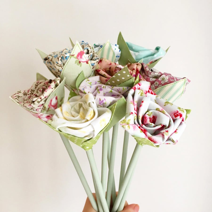11 Handmade Fabric Flowers