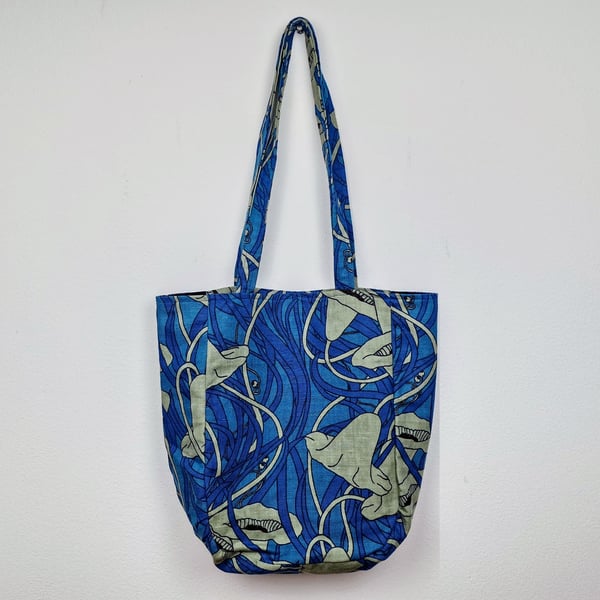 "Water Lily" shoulder tote bag
