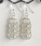 Chainmaille Sterling Silver Earrings  - Image 7