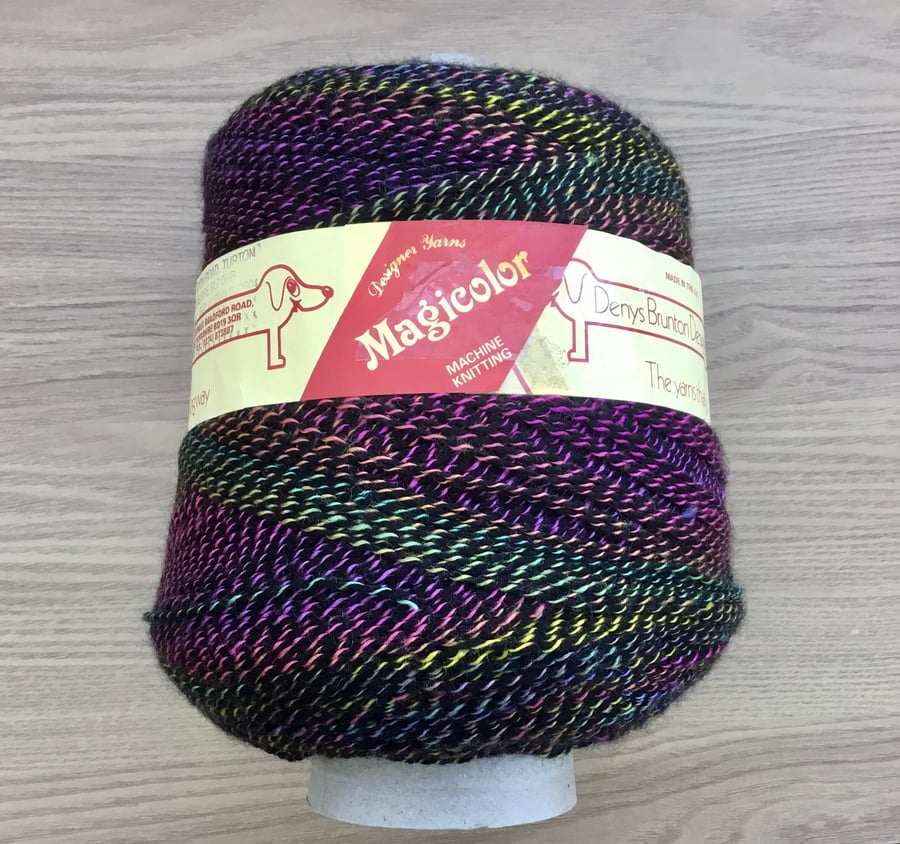 340g Cone of Denys Brunton Designer Magicolour Yarn.