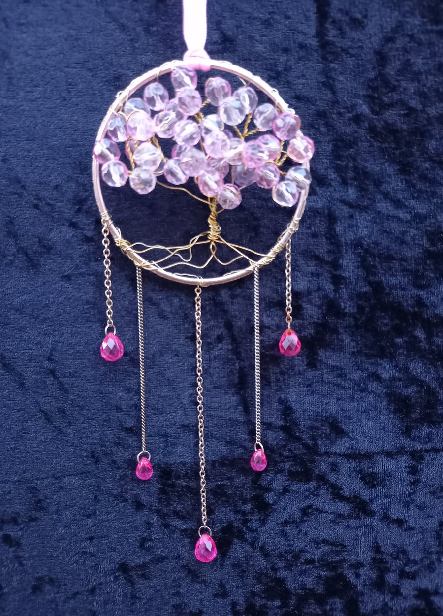 Glass bead dream catcher 