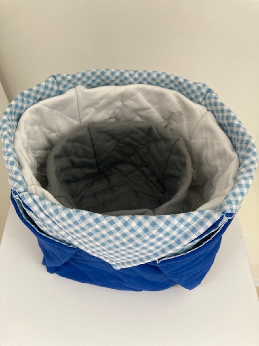 Quilted Fabric Storage Baskets Folksy