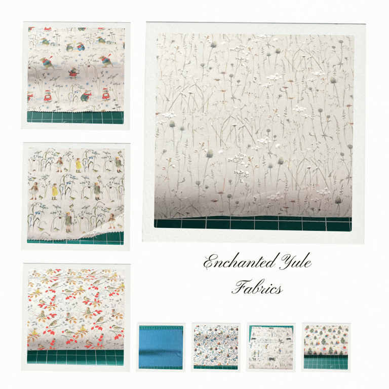Enchanted Yule collection cotton quilt fabrics from quarter metre