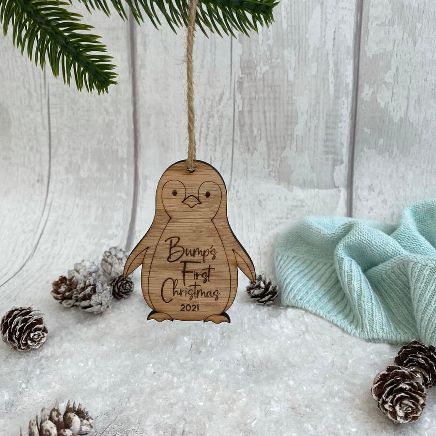 Luxury Bumps First Christmas Decoration Penguin Christmas Decoration