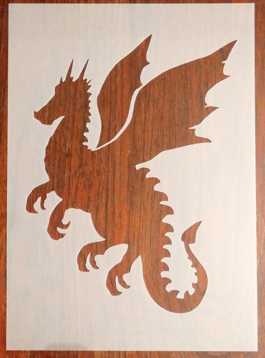 Dragon Mask Reusable PP Sheet for Arts & Crafts, DIY