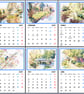 2027 A4 Calendar Gooderstone Water Gardens Norfolk Wire Hanging 