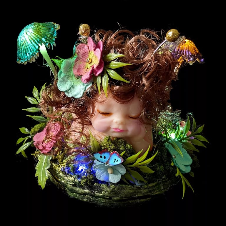 Fantasy Fairy Aine of the Jungle OOAK Handcrafted 