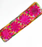 Handmade Embroidered Fabric Bookmark Textile Art Book Lover Gift 