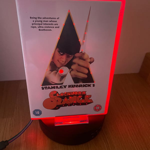 A Clockwork Orange MultiColour Neon DVD Nightlight