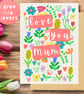 Plantable Mother's Day Card Card, Wildflower Seed Paper, Ecofriendly