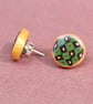 Hand Crafted Ear Studs - Modern Chic - Sterling Silver Pins - Image 1