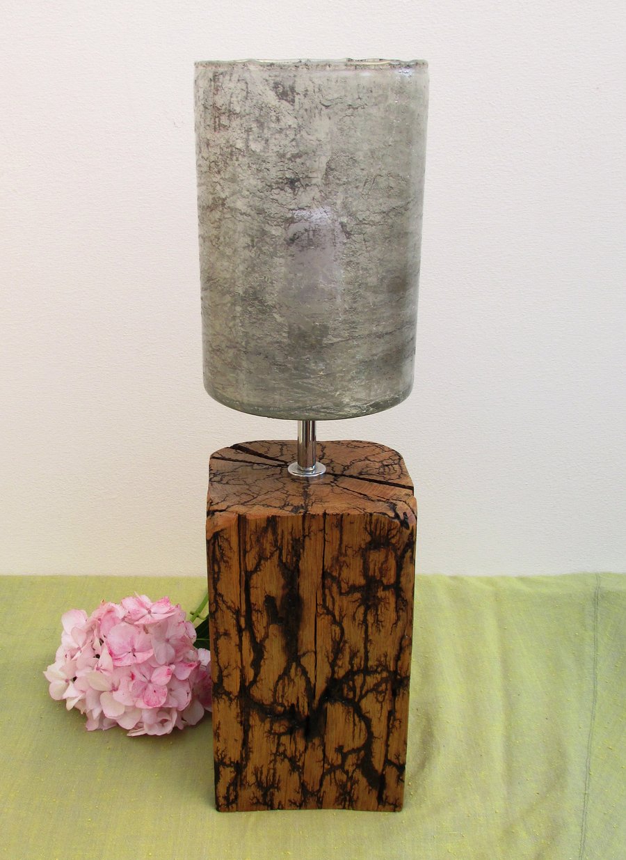 'Pearl' - Solid Oak lamp