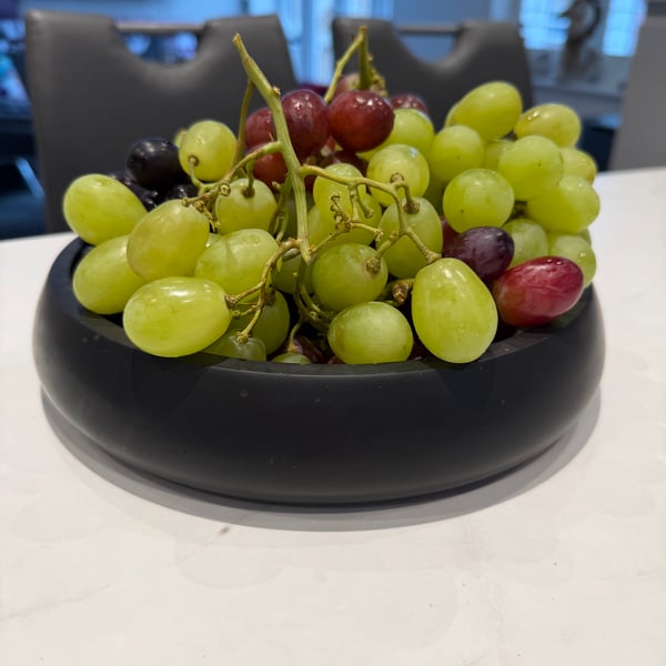 Black Handmade  Fruit Bowl or Decorative Bowl for Kitchen Table
