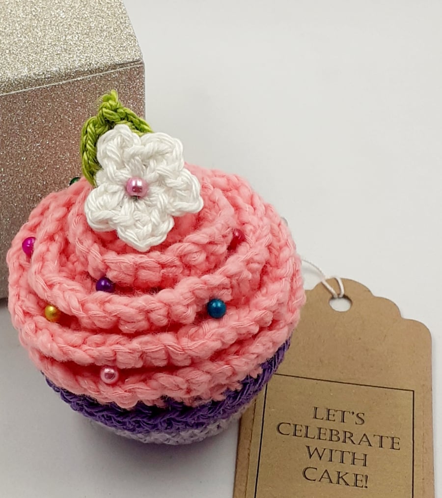Crochet Cupcake Pin Cushion