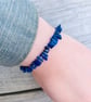 Lapis Lazuli Gemstone Beaded Bracelet, - Image 1