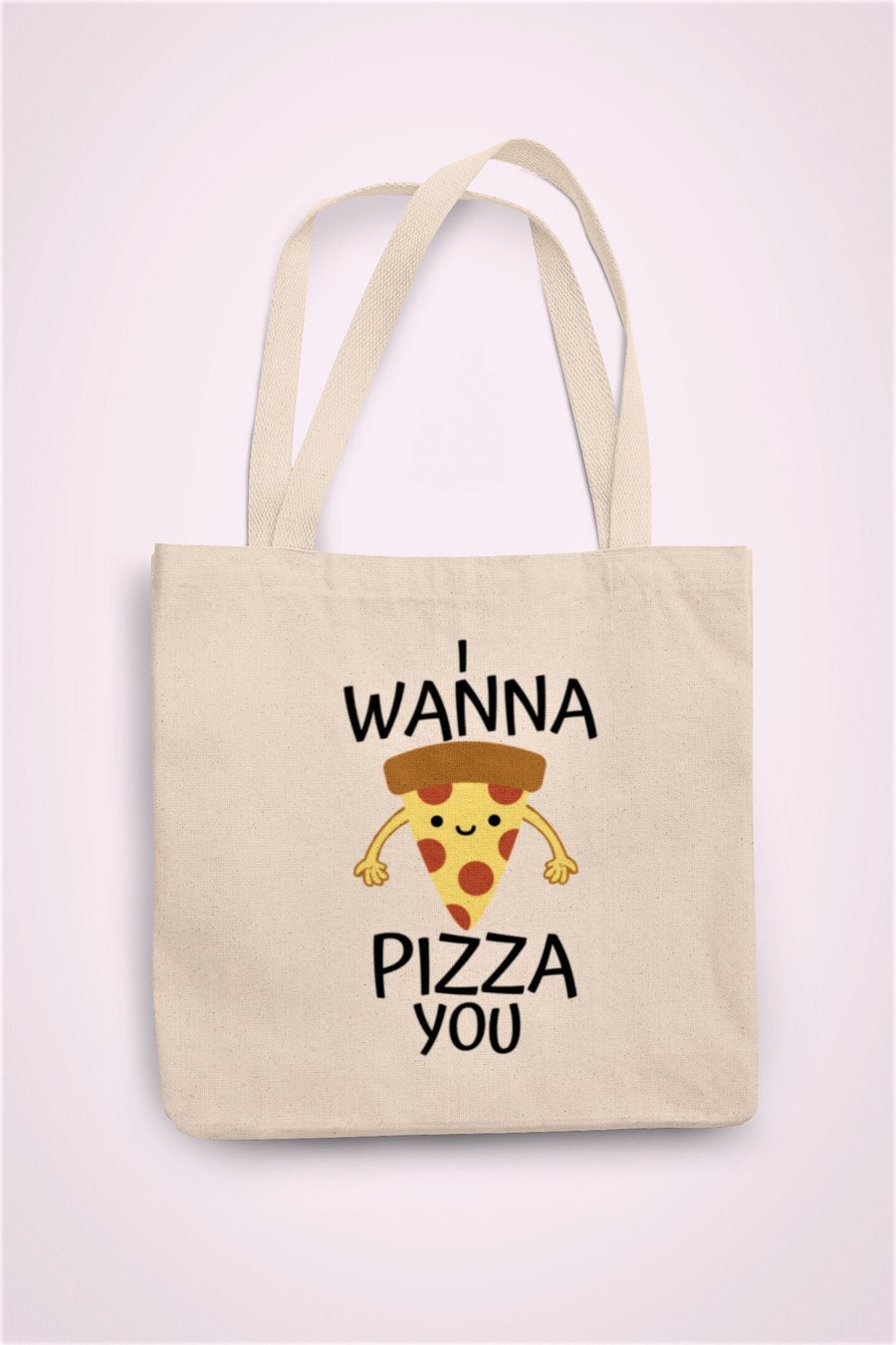 i wanna pizza you Tote Bag shopping bag - aniversary valentines gift present 
