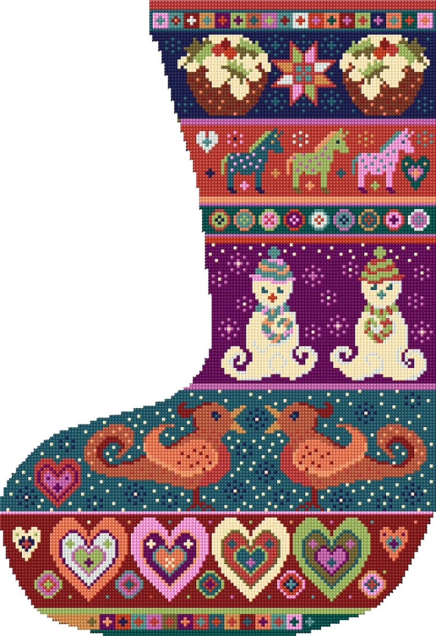 Snowman Christmas Stocking Tapestry Kit, Heirloom Gift