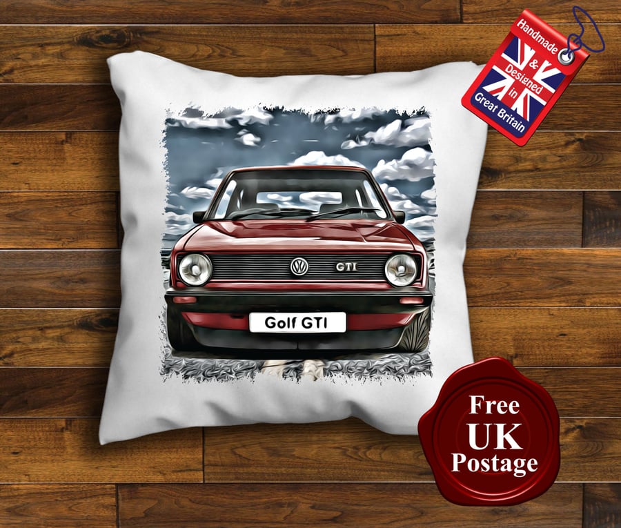 VW GOlf MK1 GTI Cushion Cover, Choose Your Size
