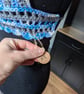 XS handmade crochet halter neck bralette top adjustable  - Image 5