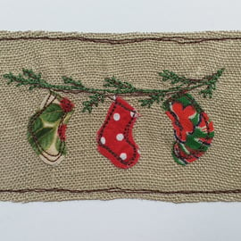 Embroidered Stockings Card