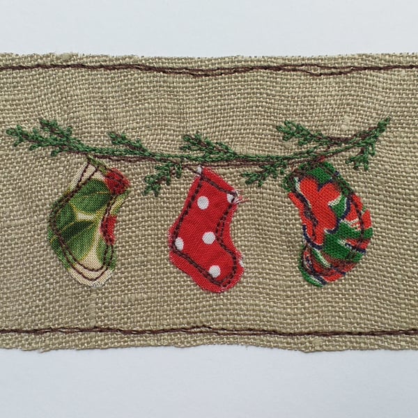 Embroidered Stockings Card