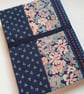Taking Libertys with Others - dark blue patchwork notebook journal (1) - Image 2