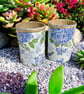 Blue hydrangea Handmade Recycled Eco-Friendly Indoor Kitchen Herb Gift Set