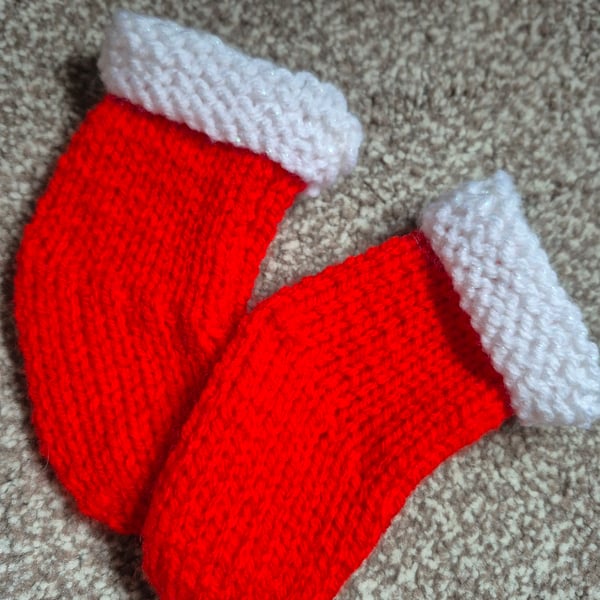 Small knitted Xmas stocking