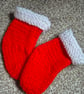 Small knitted Xmas stocking