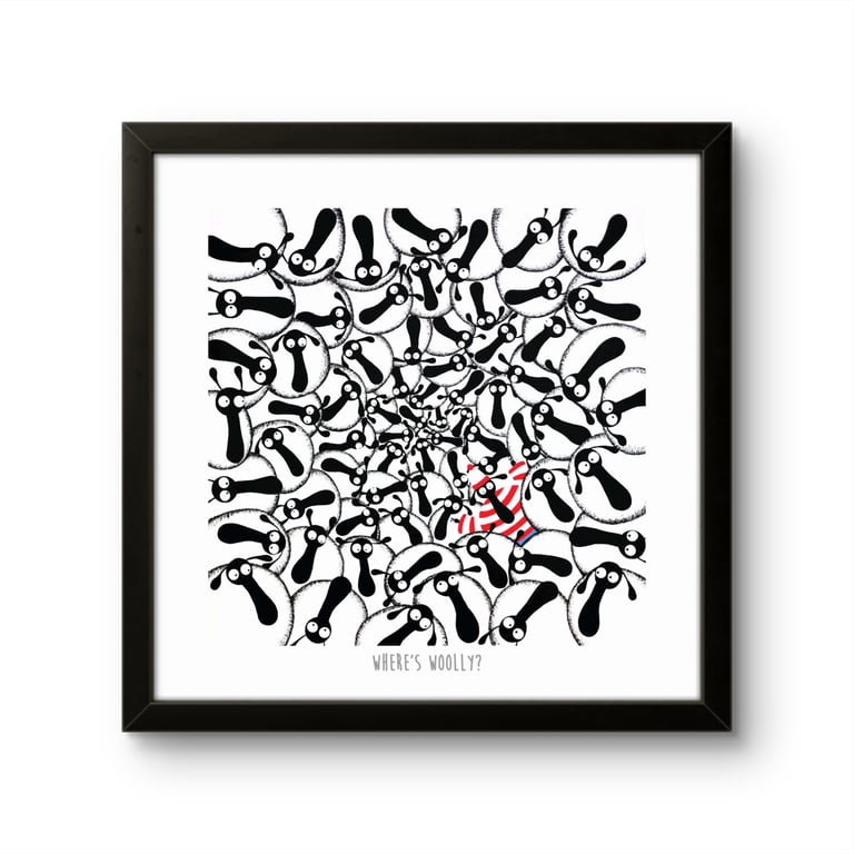 Where's Woolly? - 10" print
